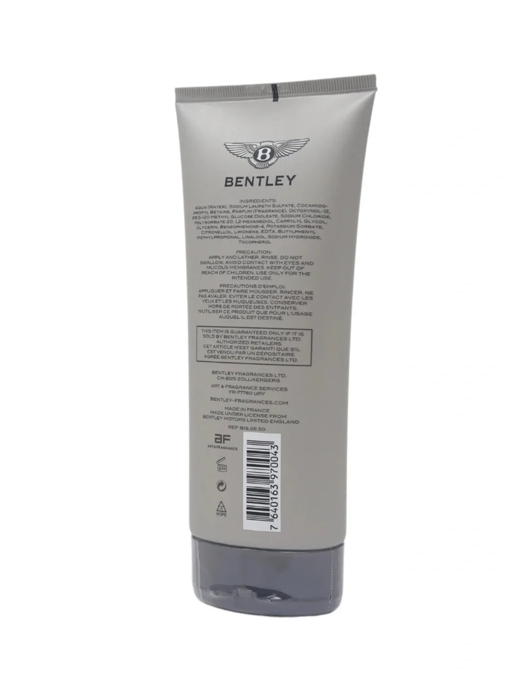 Bentley Infinite For Men Hair & Body Shower Gel 6.7oz